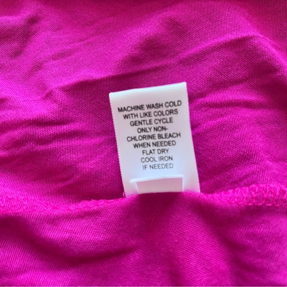 A-Line Dress Bright Fuchsia Pink Summer Tank Dress - Apt 9 - A Line Style - Picture 8 of 9